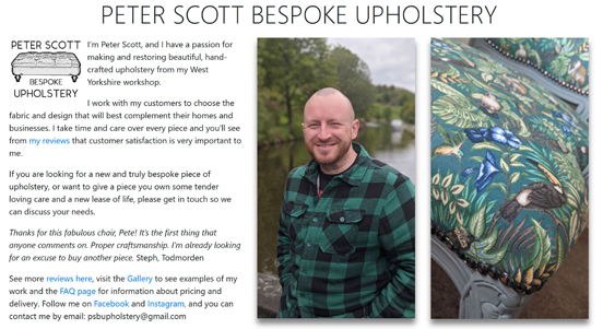Peter Scott Bespoke Upholstery